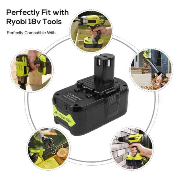 ce fcc rohs certified ryobi p108 battery