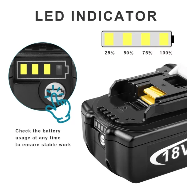 futurebatt 6ah battery for makita