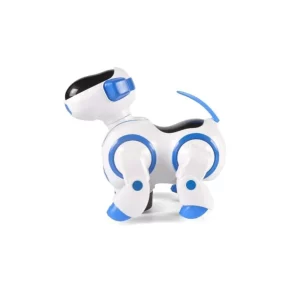 interactive blue smart dog robot for kids