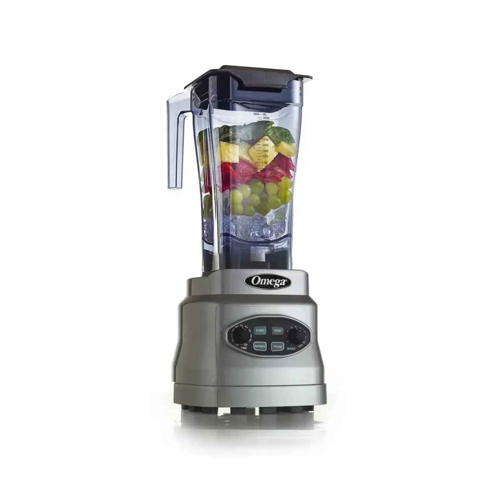 omega blender silver