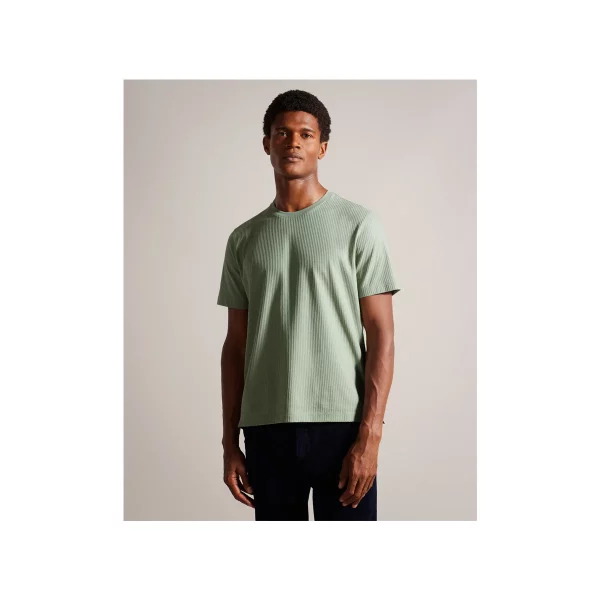 rakes textured regular fit t shirt