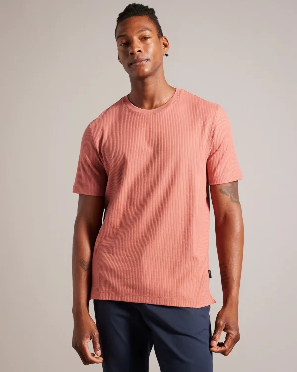 rakes textured tshirt