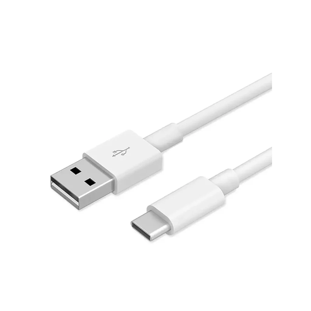 white usb type c cable